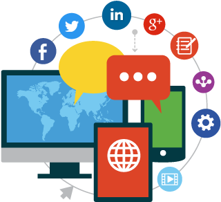 The Insights We Share, Are A Combination Of Best Practices - Social Media Marketing Png (417x376)