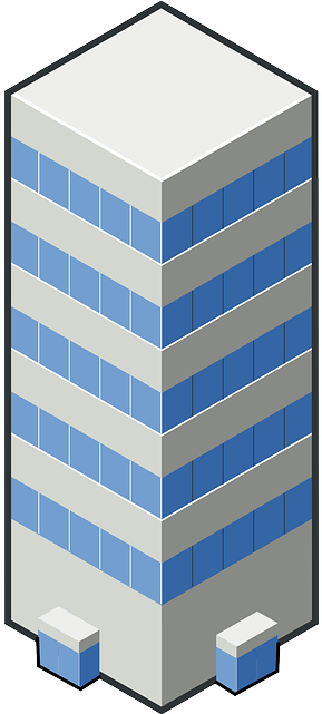 Tall Building, Tower, View, Blue, Windows, Side, Tall - Tower Clipart (320x640)
