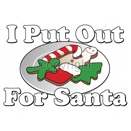 I Put Out For Santa On A Men Size T-shirt Funny Trendy - Santa Claus (420x420)