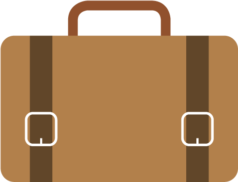 Laptop Briefcase Bag Icon - Briefcase Png (595x595)