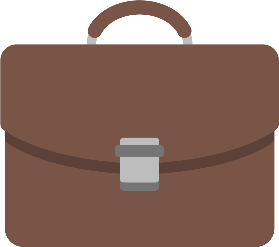 Briefcase Emoji Object Meaning Suitcase - Handbag (1200x1200)