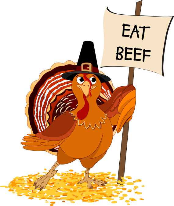 Cartoon Turkey Eat Beef Car Pictures - Eat Chicken Not Turkey (570x675)