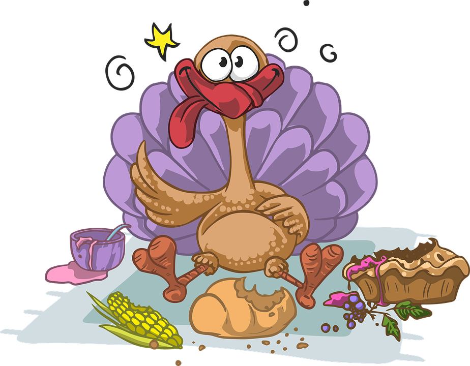 Picture Of Cartoon Turkey 12, Buy Clip Art - Turkey Eating Clipart (924x720)