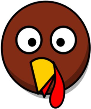Cartoon Turkey Head Clipart Best T3r8gz Clipart - Turkey Face Clipart Png (582x700)