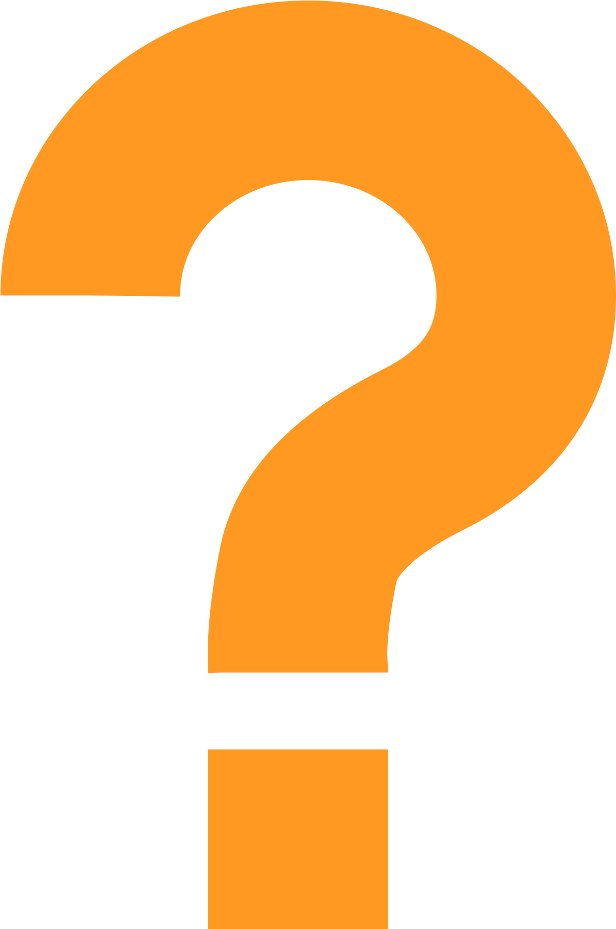 File - Orange Question - Question Mark No Background Logo (2000x1850)