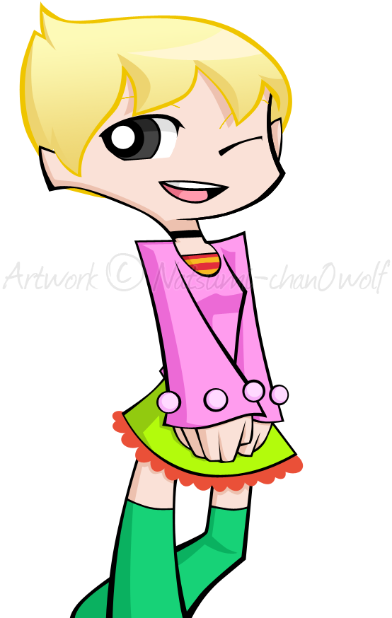 Panties Woman Facial Expression Pink Yellow Nose Smile - Natsumi (603x965)