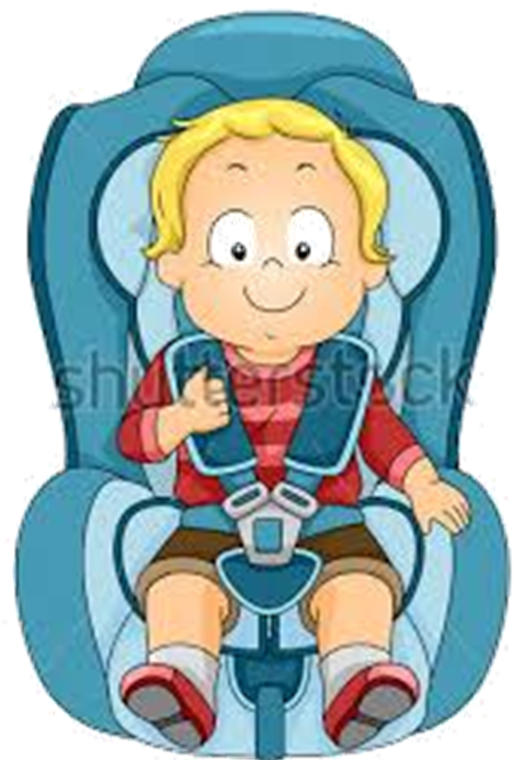 All Children 4 Years Of Age, But Less Than 8 Years - Baby In Car Seat Cartoon (524x701)
