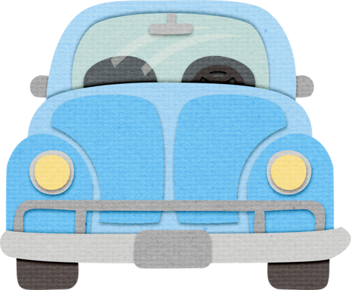 Blue Car - Cute Stiched Beetle Car Png Clipart (500x414)
