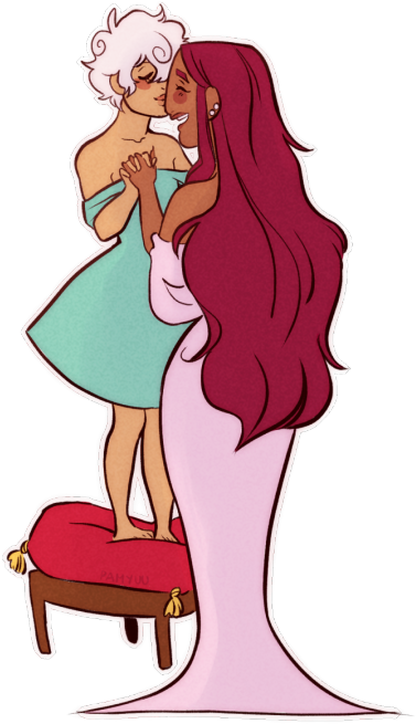 'why Is Asra Taller Than Nadi' He Standing On A Stool - Cartoon (540x675)