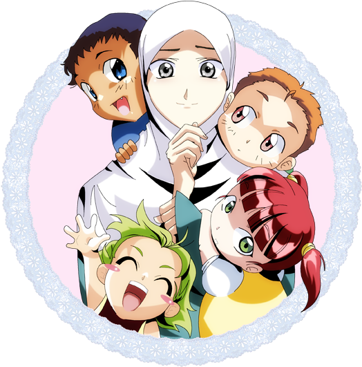Muslim Anime My Lovelies By Bekkouche - Every Day Is Mother's Day In Islam (602x642)