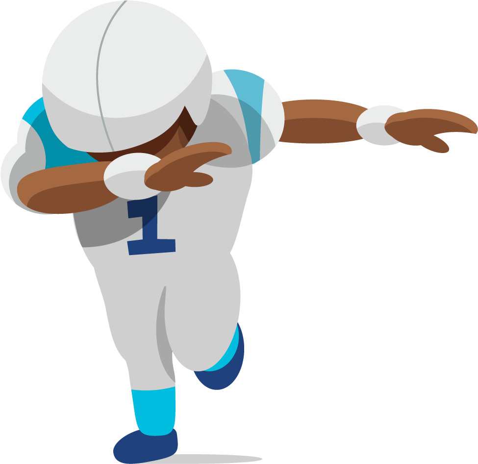 The Unofficial Fan-made Carolina Football Emoji - Cam Newton Dab Emoji (1024x1024)