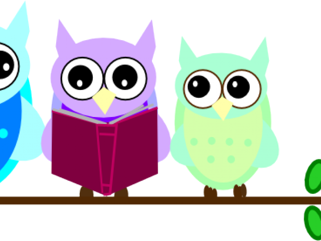 Reading Owl Cliparts - Poemas Cortos Y Educarivos (640x480)