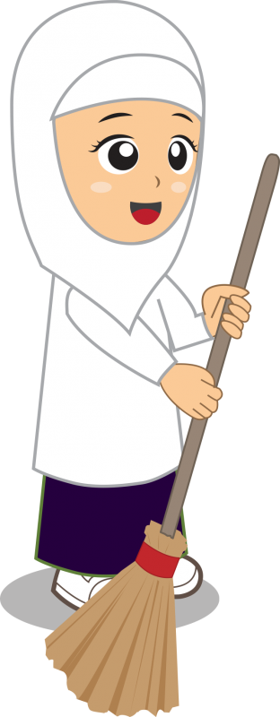 Bocah Clipart Menyapu Pencil And In Color Bocah Clipart - Menyapu Clipart (312x800)