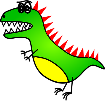 Dinosaur Tyrannosaurus Rex Dino Jurassic P - T Rex Easy To Draw (354x340)