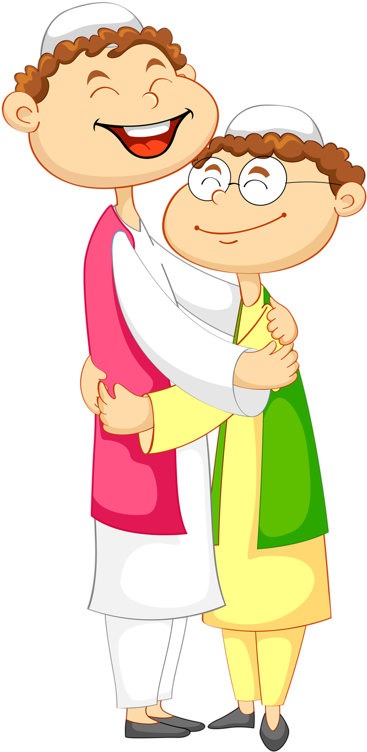 Muslim - Cartoon Drawing Of Eid (433x800)