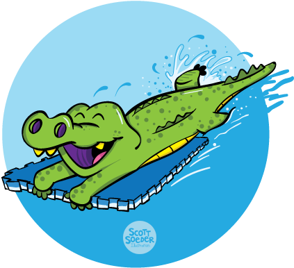 Level 3 Gator - Portable Network Graphics (467x469)