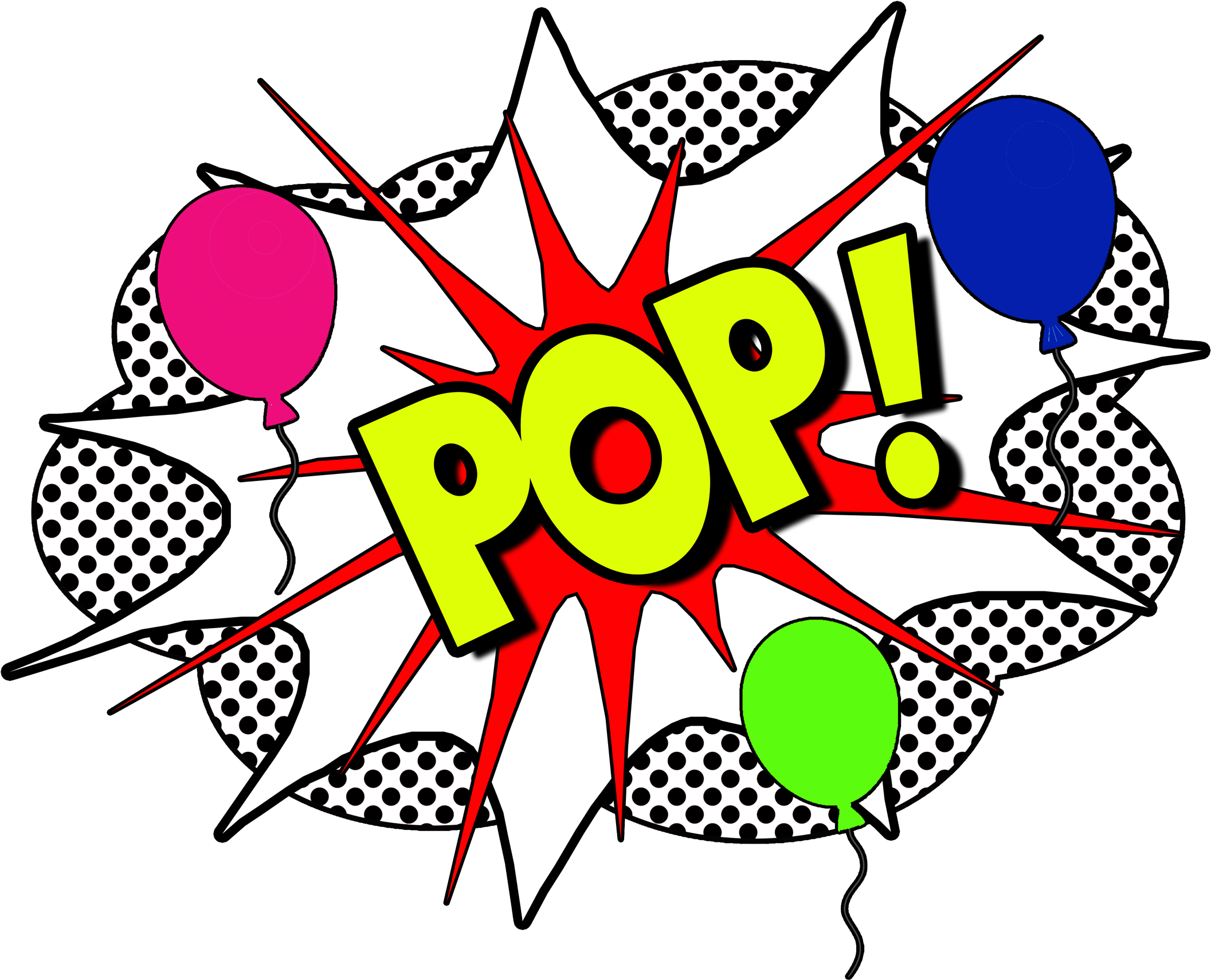 We Make Your Events Pop - Popart Balloon Transparent - (2124x1764) Png Clip...