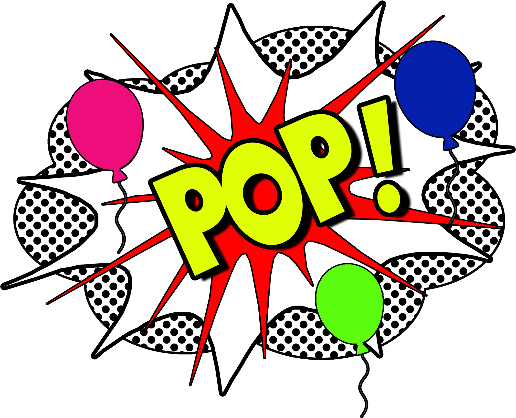 We Make Your Events Pop - Popart Balloon Transparent (2124x1764)
