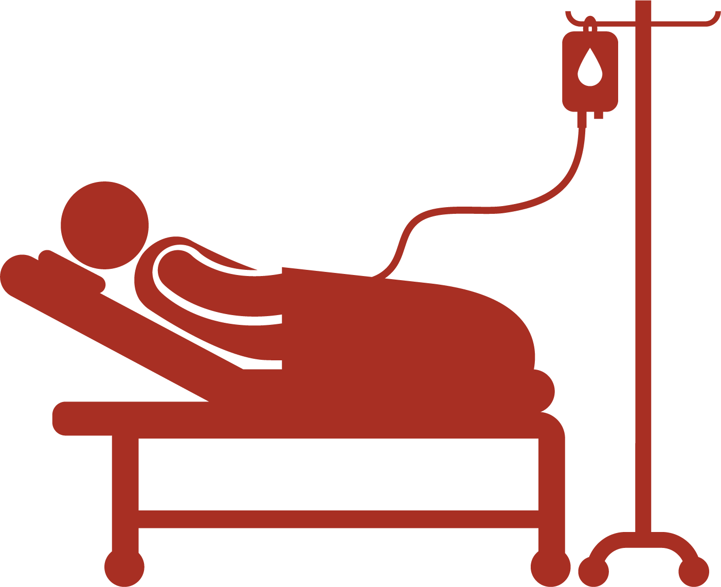 Hospital Bed Patient Icon - Patient In Hospital Bed Vector Png (1402x1142)