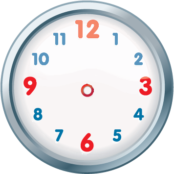 Watch Clipart No Hand - Wall Clock Without Hands (356x355)