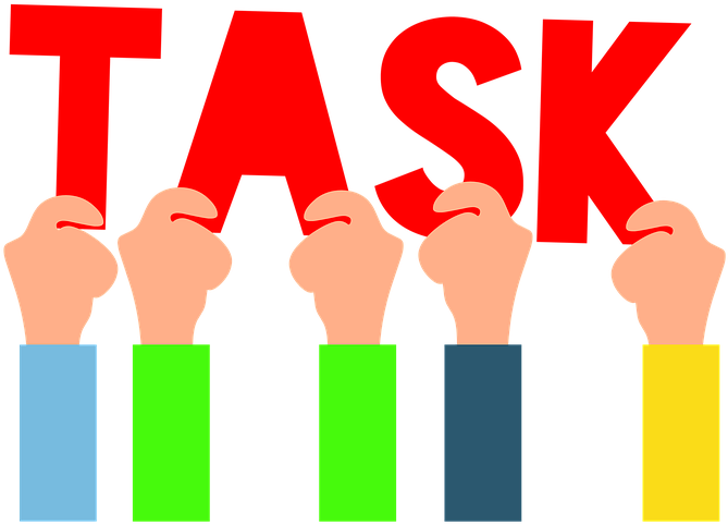 Sharing Hands Cliparts 16, - Task Word (1280x1280)