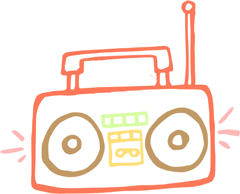 Boombox Scalable Vector Graphics Drawing Clip Art - Boombox Clip Art (800x800)