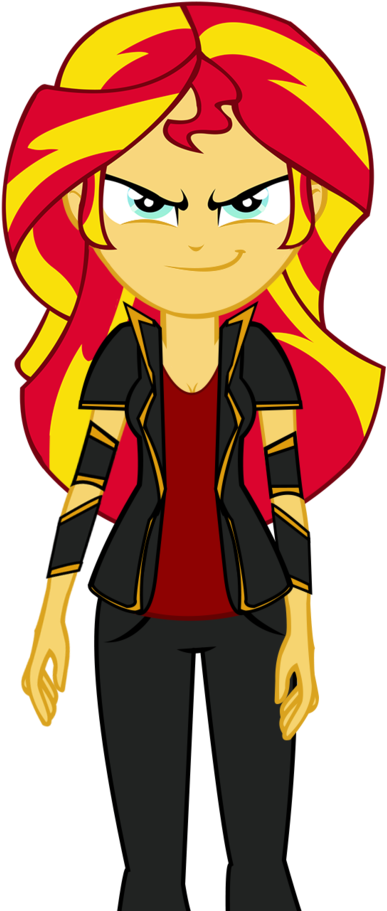 Ngrycritic, Clothes, Equestria Girls, Evil Grin, Female, - Sunset Shimmer (1126x1024)