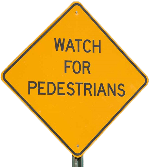 Usually Walking On A Sidewalk Is A Safe Place For Pedestrians - Smartsign 3m Engineer Grade Reflective Sign, Legend (509x563)
