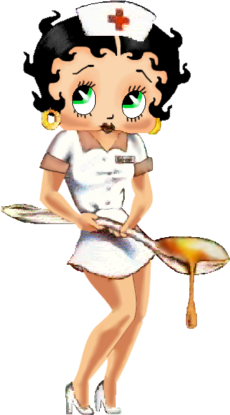 Betty Boop - Enfermeira - Betty Boop Nurse Clipart (356x610)