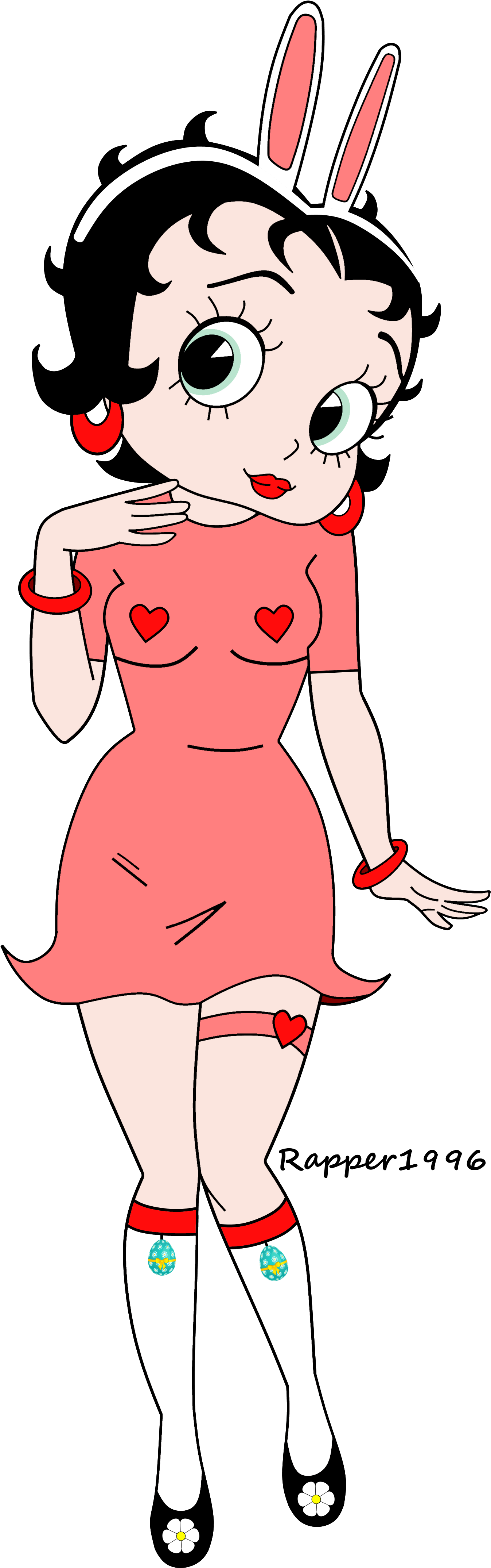 Betty Boop Anime Easter Render By Rapper1996 - Boop Anime Betty Boop (1358x4300)