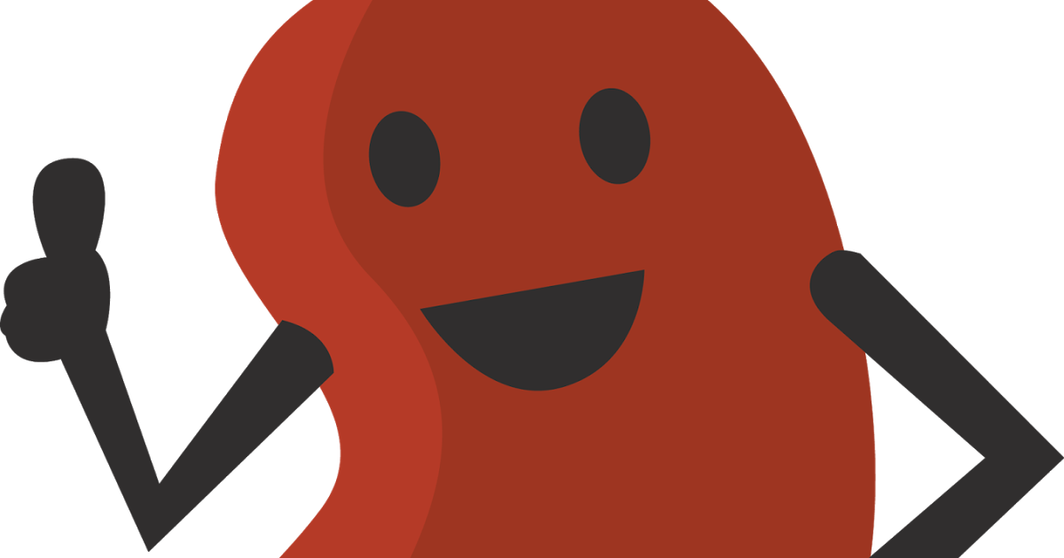 Treatment For Kidney Disease - Clip Art Kidney Bean (1200x630)