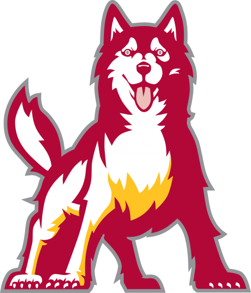 Office Hours - Husky Mush2 Greeting Card (500x583)