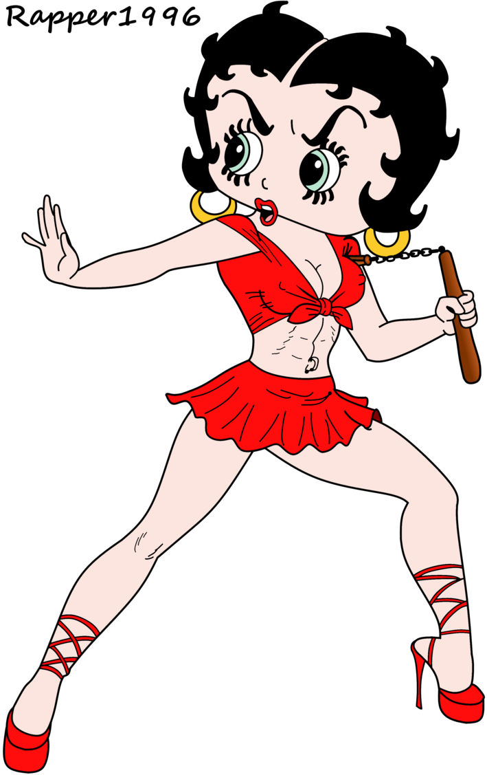 Betty Boop The Ass Kicker By Rapper1996 - Sonic Meets Betty Boop (709x1127)