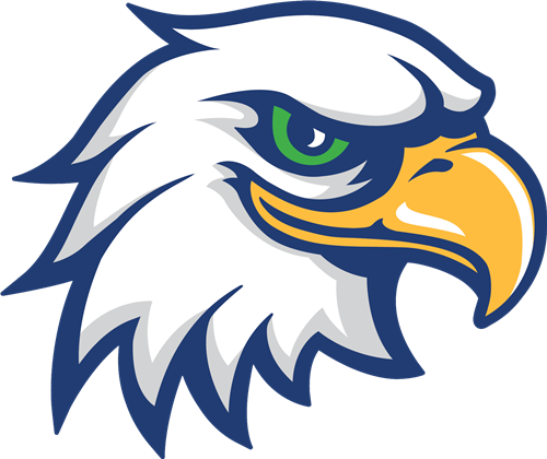 Ive Hill Eagles - Blue Eagle Transparent Logo (500x420)
