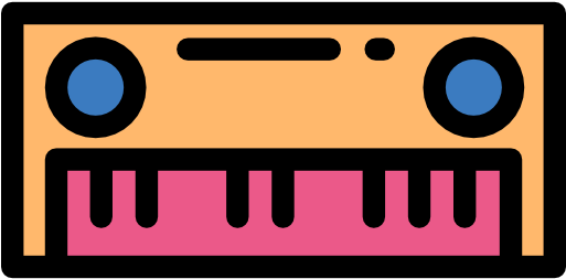 Scalable Vector Graphics Keyboard Piano Icon - Music (512x512)