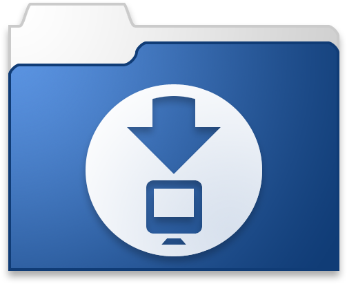 Download Blue - Blue Download Icon Png (512x512)