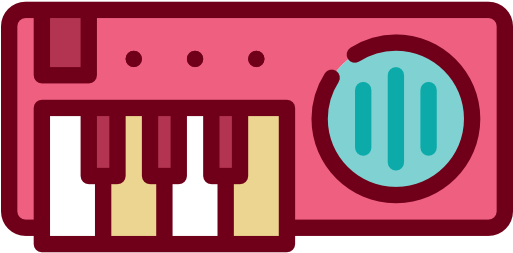 Scalable Vector Graphics Musical Keyboard Icon - Portable Network Graphics (512x512)