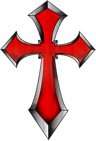 Cross Tattoos Cut Out Png Images - Red Cross Tattoo Design (410x600)