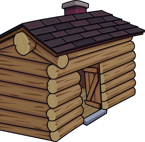 Log Cabin Trick Or Treat - Log Cabin (490x480)