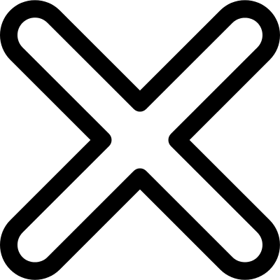Cross Mark Outline Vector - Math Symbols Clip Art (400x400)