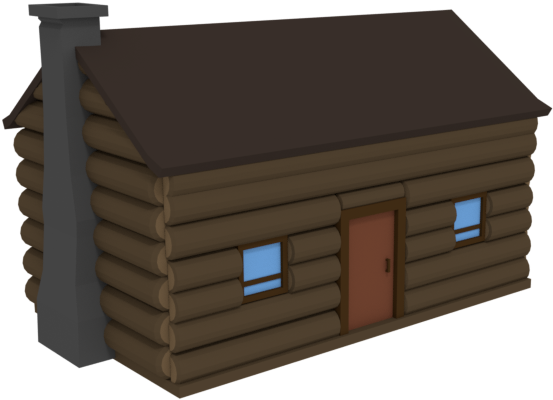 Preview - Low Poly Log Cabin (960x540)