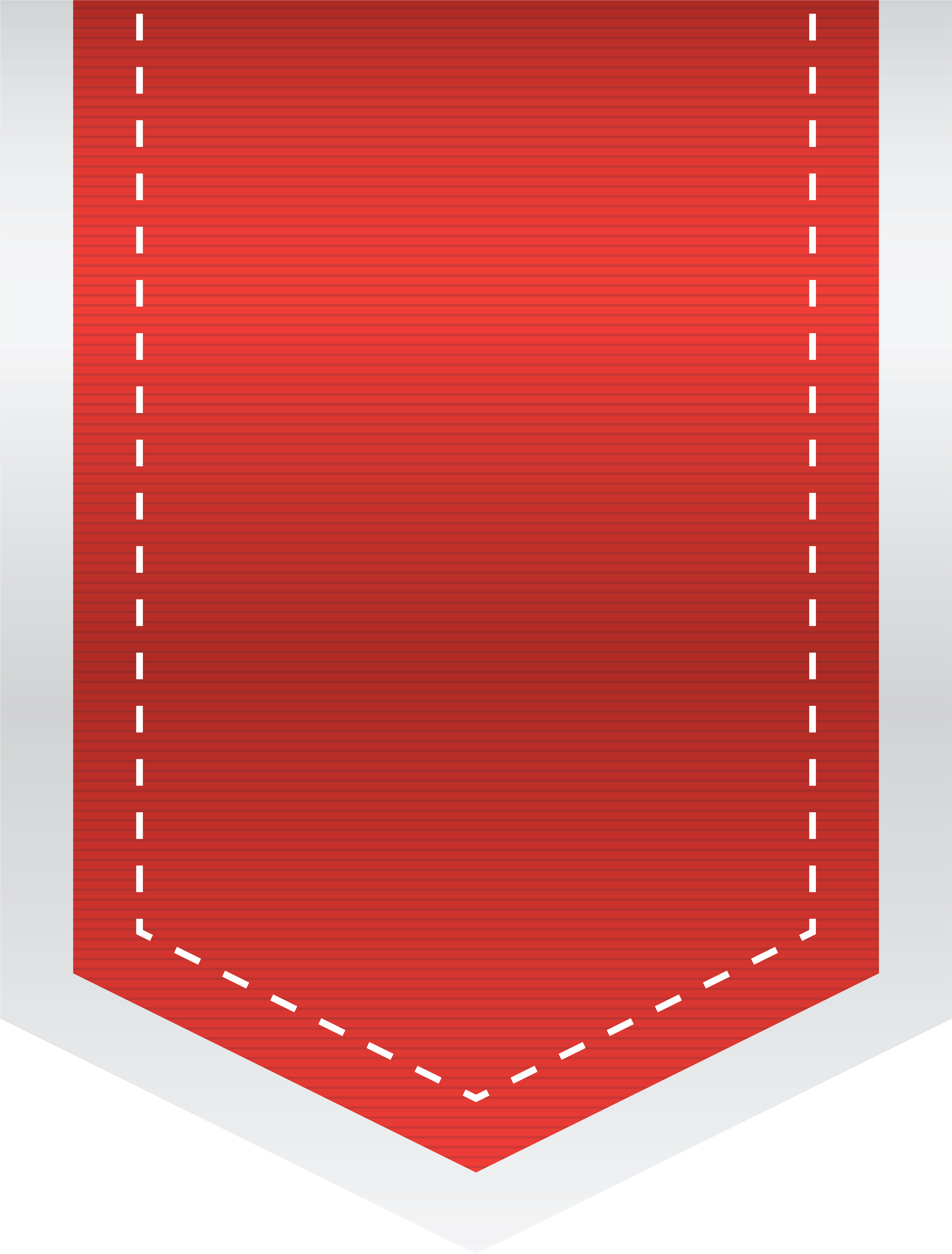 Red Ribbon Banner Png Download - Circle (5070x6452)