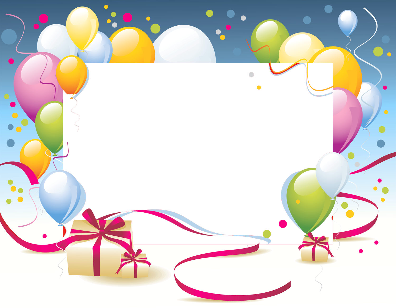 Birthday Transparent Png Photo Frame - Happy Birthday Messages For Twins (1500x1166)