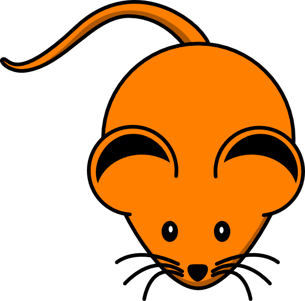 Mice Clipart Orange - Mouse Clip Art (600x592)