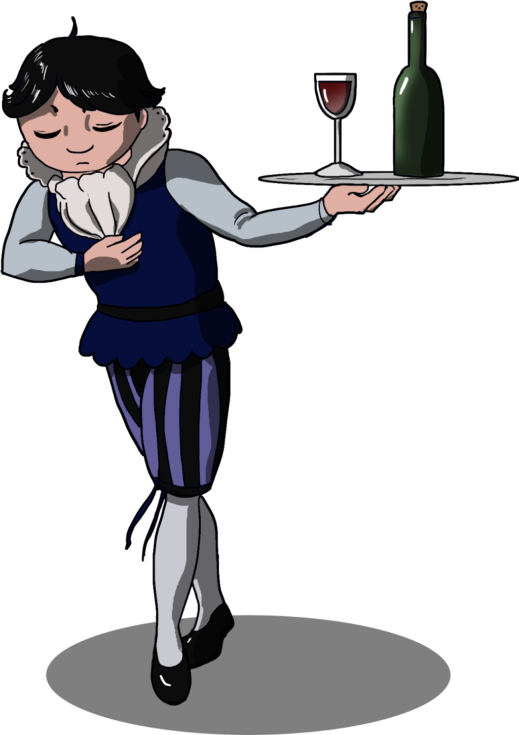 Butler Job- With The Commoners, I Wanted To Explore - Cartoon (1600x1600)