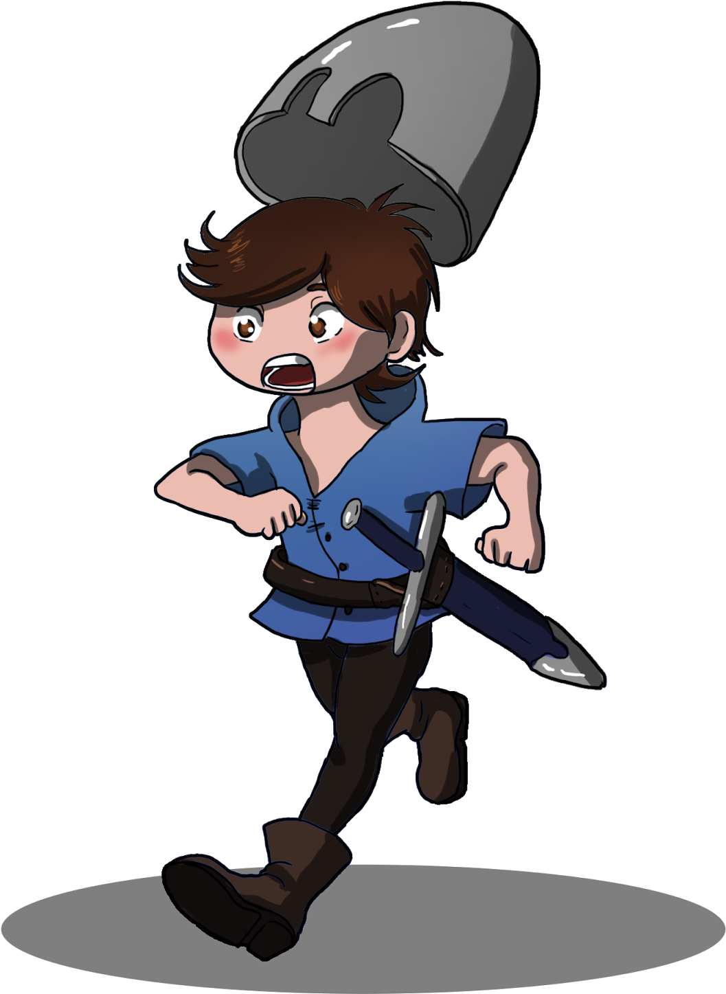 Squire Terry- Despite Being So Young, Terry Is Tougher - Cartoon (1600x1600)