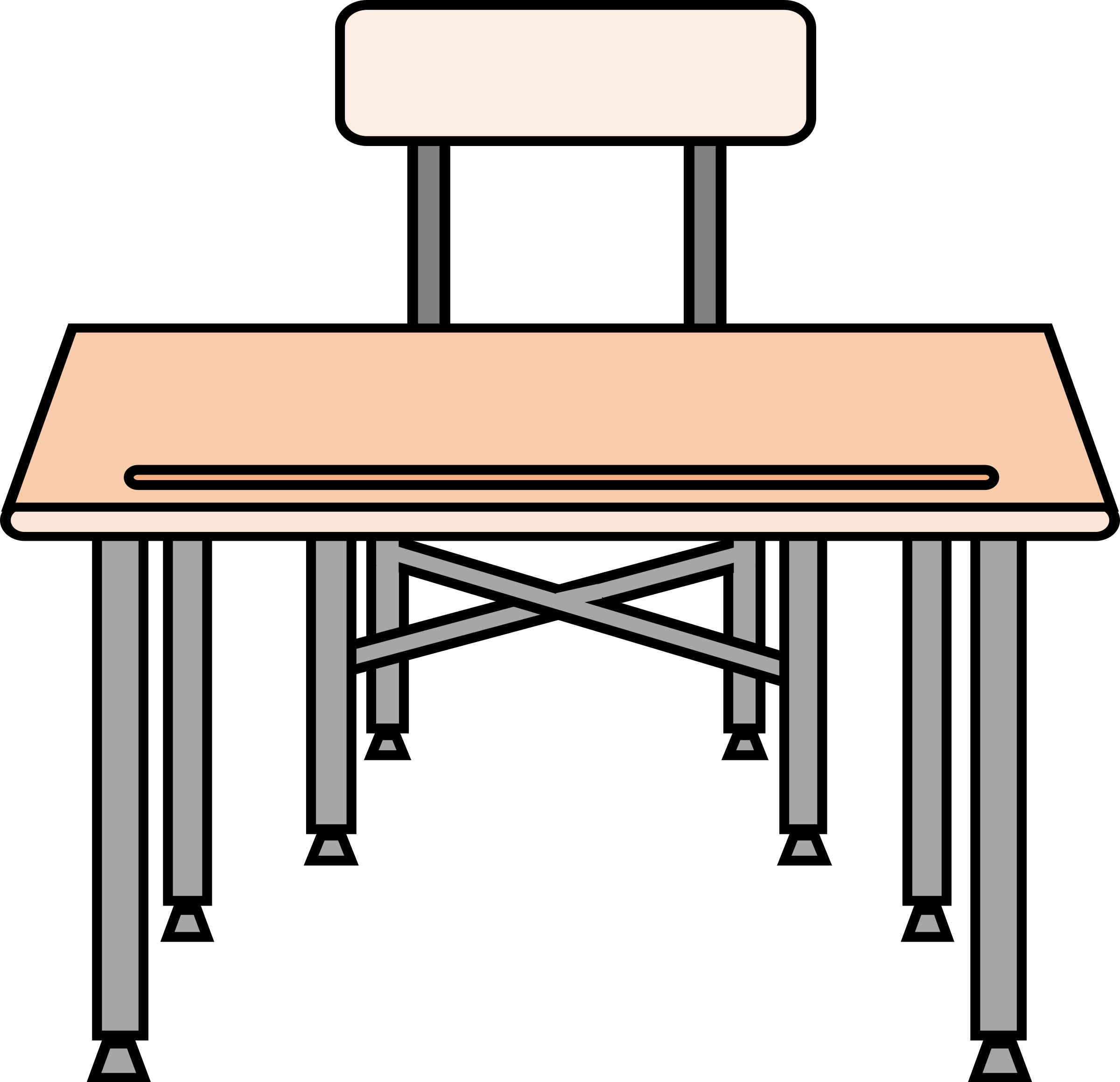 School Desk Clipart - Clip Art (2400x2319)
