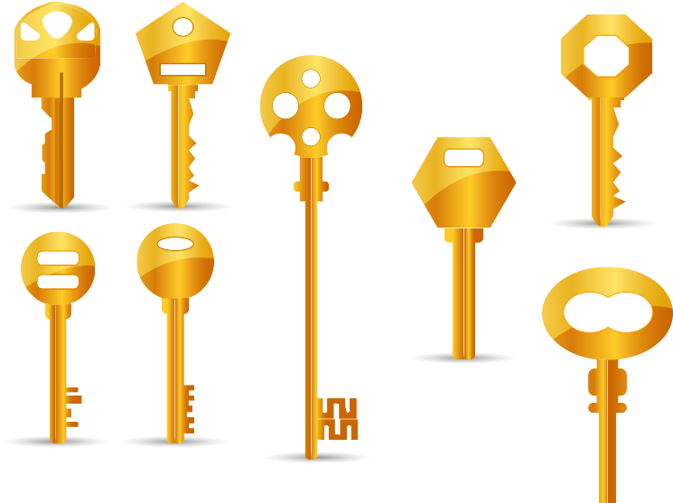 Key Gold Scalable Vector Graphics - Key Gold Scalable Vector Graphics (768x586)