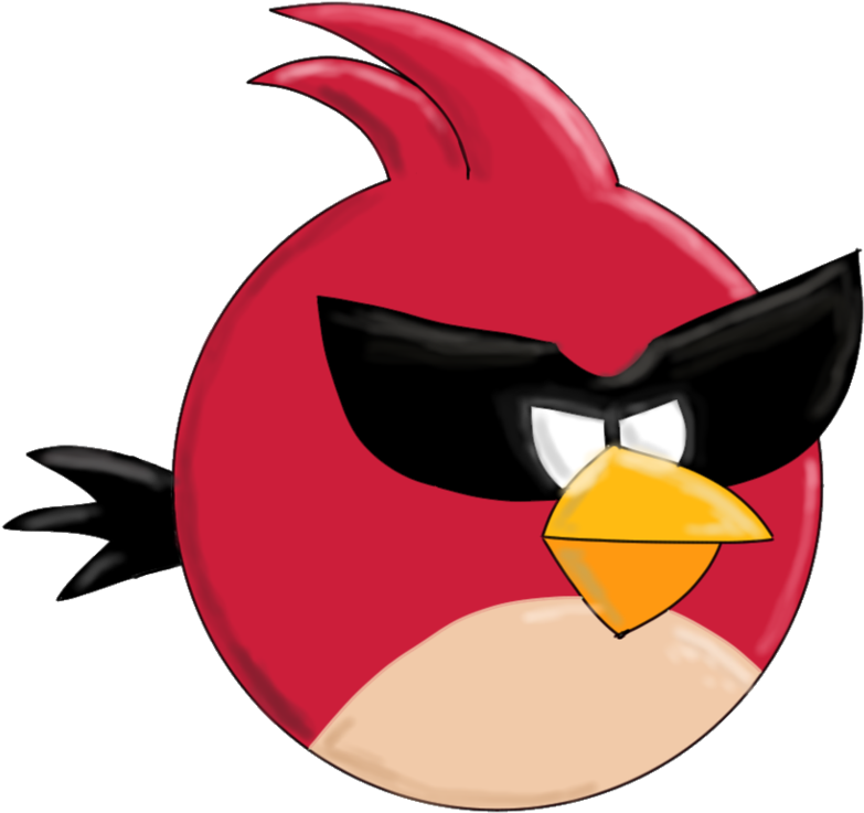Super Red Bird By Lazerbird - Chicken (800x752)