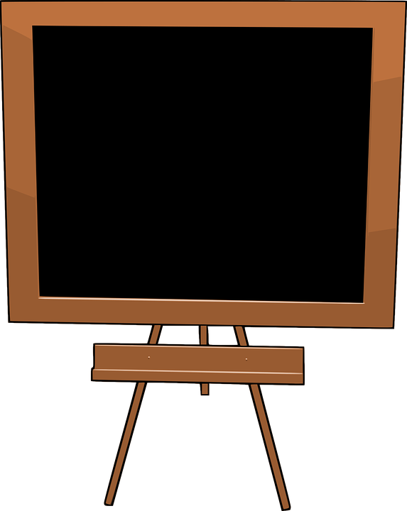 Blackboard Clipart Transparent - Clipart Image Of Blackboard (573x720)